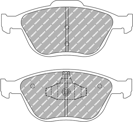 Brake Pad Set, disc brake (FCP1568H)