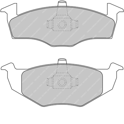 Brake Pad Set, disc brake (FCP1288H)