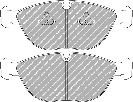 Brake Pad Set, disc brake (FCP1001H)
