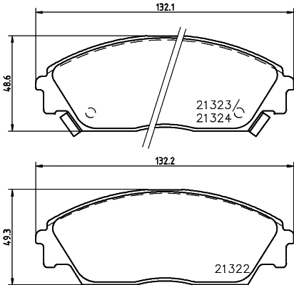Brake Pad Set, disc brake (NP8021)