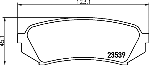 Brake Pad Set, disc brake (NP1029)