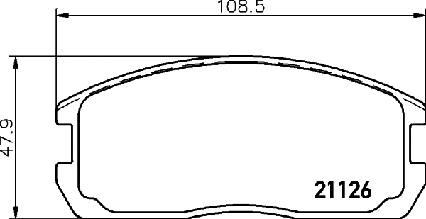 Brake Pad Set, disc brake (NP3018)