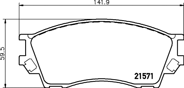 Brake Pad Set, disc brake (NP5046)