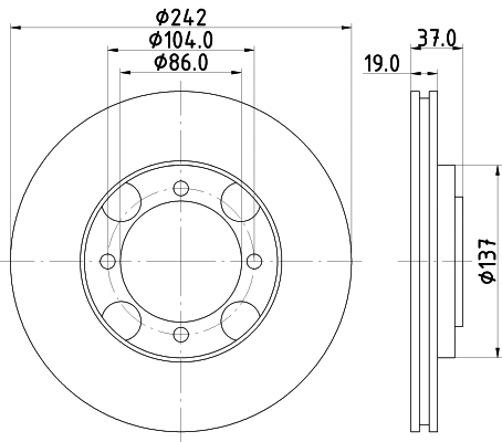 Brake Disc (ND6043)