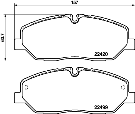 Brake Pad Set, disc brake (NP6133SC)
