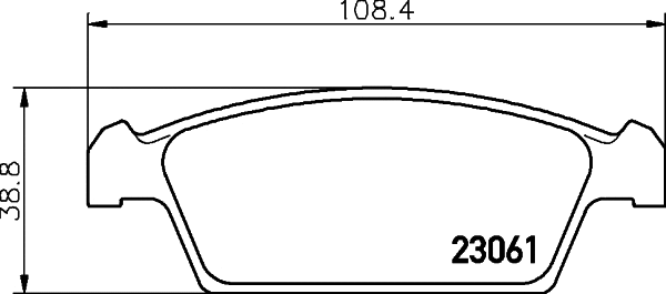 Brake Pad Set, disc brake (NP9000)