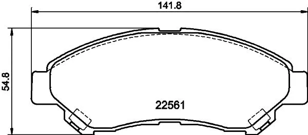 Brake Pad Set, disc brake (NP1191SC)