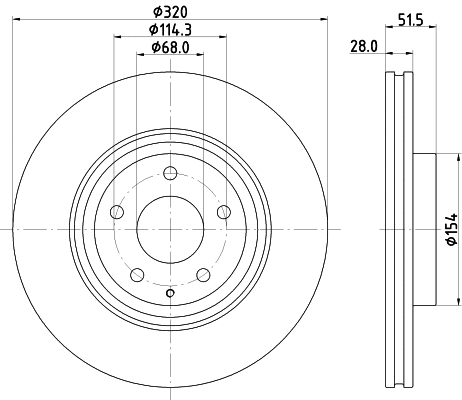 Brake Disc (ND5044K)