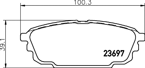 Brake Pad Set, disc brake (NP5087)