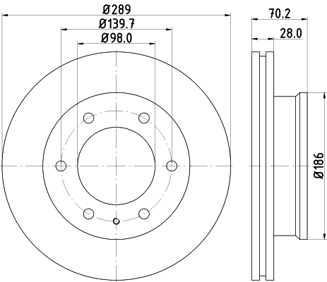 Brake Disc (ND5052K)