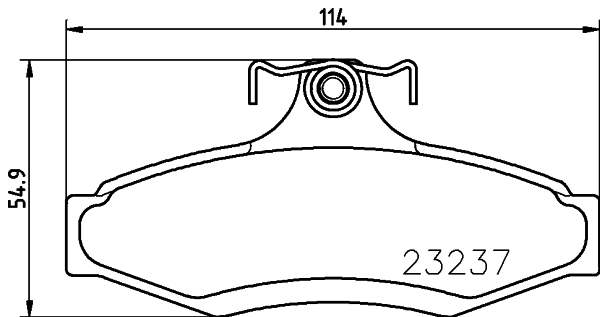 Brake Pad Set, disc brake (NP6060)