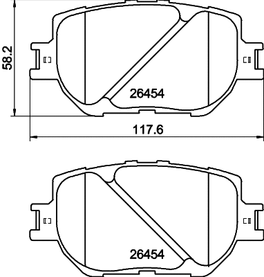 Brake Pad Set, disc brake (NP1021)