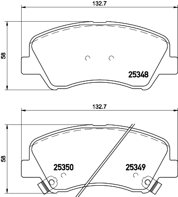 Brake Pad Set, disc brake (NP6041)