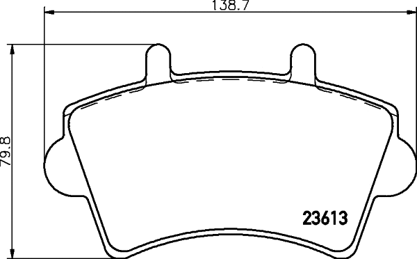 Brake Pad Set, disc brake (NP2093)