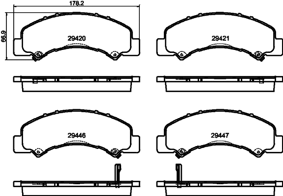 Brake Pad Set, disc brake (NP4009SC)