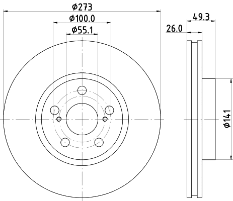 Brake Disc (ND1132K)
