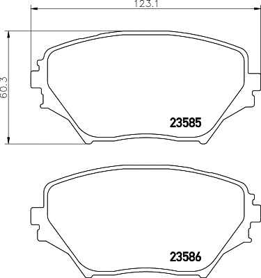 Brake Pad Set, disc brake (NP1036)