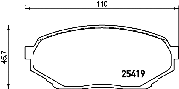 Brake Pad Set, disc brake (NP3042)