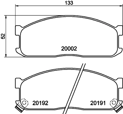 Brake Pad Set, disc brake (NP5000)