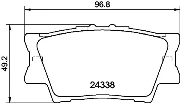 Brake Pad Set, disc brake (NP1016)