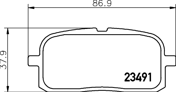 Brake Pad Set, disc brake (NP1151)