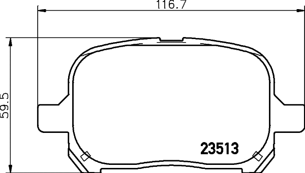 Brake Pad Set, disc brake (NP1033)