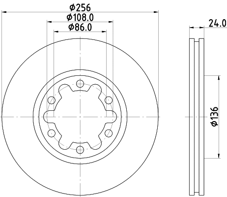 Brake Disc (ND5022)