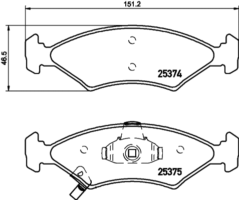 Brake Pad Set, disc brake (NP6062)