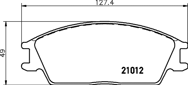 Brake Pad Set, disc brake (NP6031)