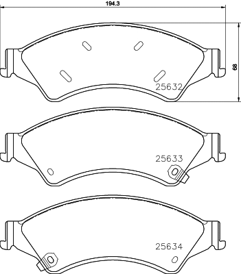 Brake Pad Set, disc brake (NP5049)
