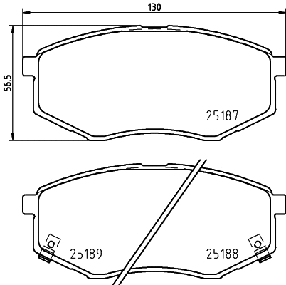 Brake Pad Set, disc brake (NP6158)