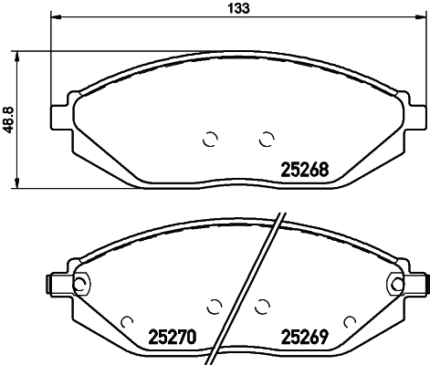 Brake Pad Set, disc brake (NP6035)