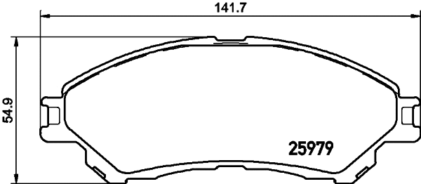 Brake Pad Set, disc brake (NP9022)