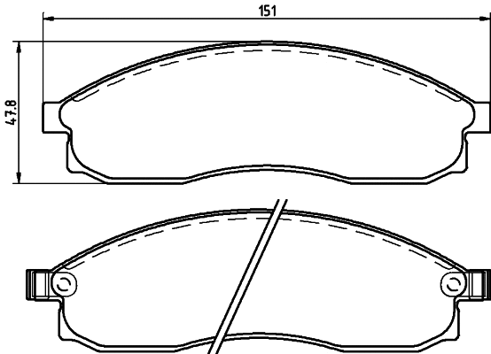Brake Pad Set, disc brake (NP2047)