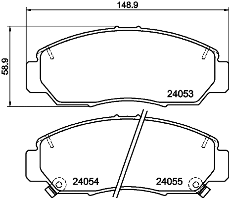 Brake Pad Set, disc brake (NP8007)