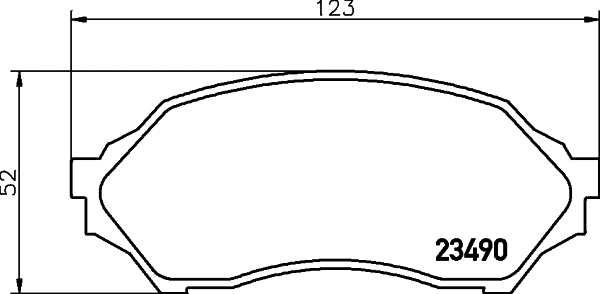Brake Pad Set, disc brake (NP5005)