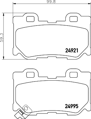 Brake Pad Set, disc brake (NP2032)