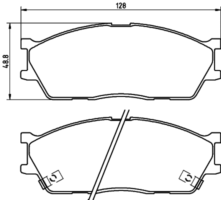 Brake Pad Set, disc brake (NP6061)