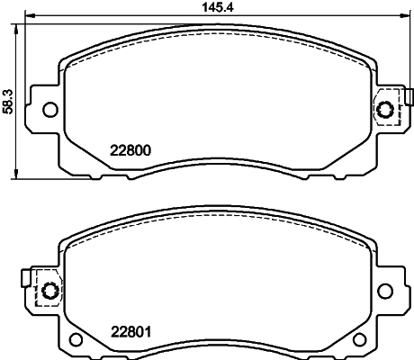 Brake Pad Set, disc brake (NP7017)