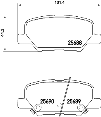 Brake Pad Set, disc brake (NP5038)