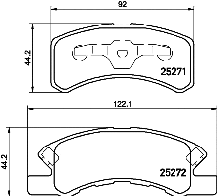 Brake Pad Set, disc brake (NP3047)