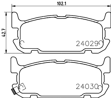 Brake Pad Set, disc brake (NP5065)