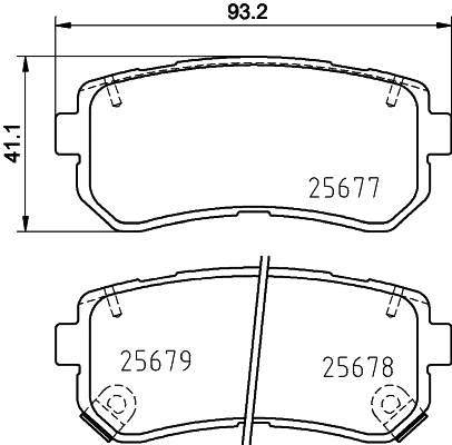 Brake Pad Set, disc brake (NP6097)