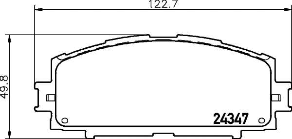 Brake Pad Set, disc brake (NP1128)