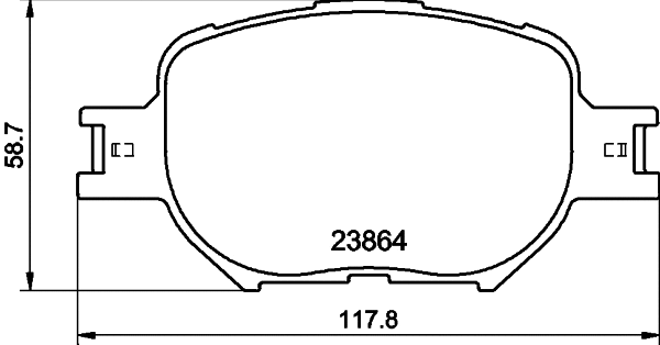 Brake Pad Set, disc brake (NP1186)