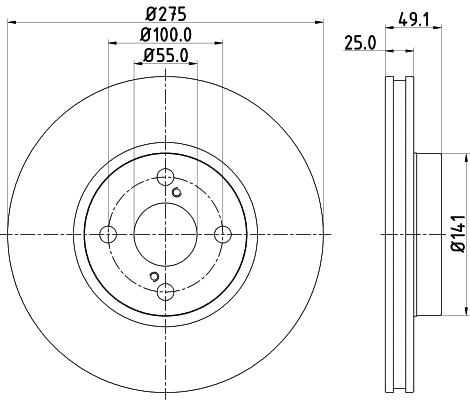 Brake Disc (ND1016K)