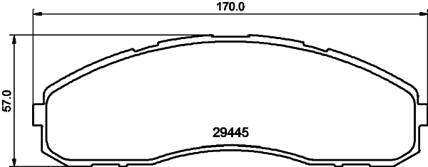 Brake Pad Set, disc brake (NP1180SC)