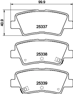 Brake Pad Set, disc brake (NP6020)