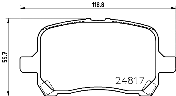 Brake Pad Set, disc brake (NP6046)
