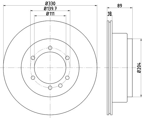 Brake Disc (ND2007K)